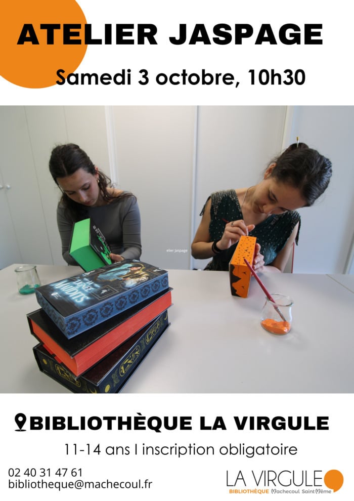 Atelier Jaspage bibliothèque la Virgule Machecoul-Saint-Même