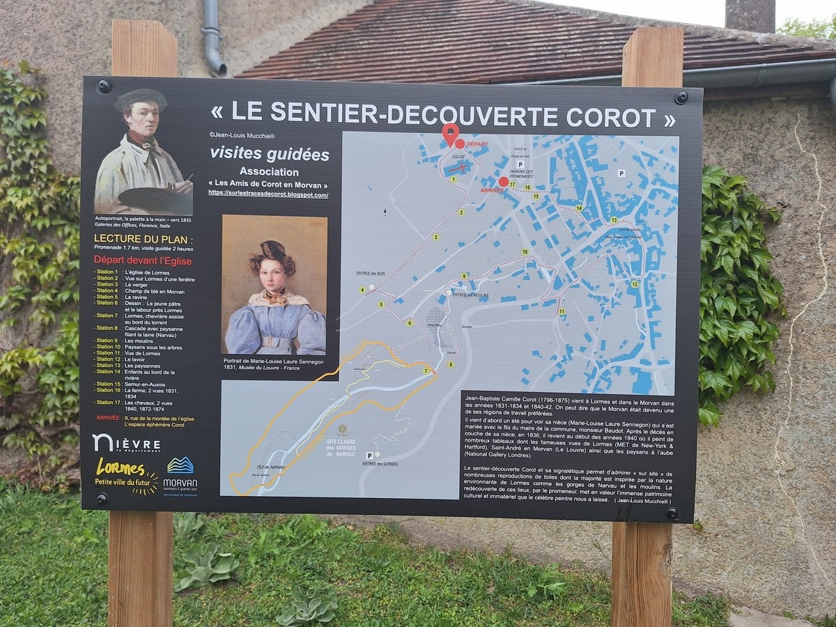 Le Sentier-découverte Corot Lormes Bourgogne-Franche-Comté
