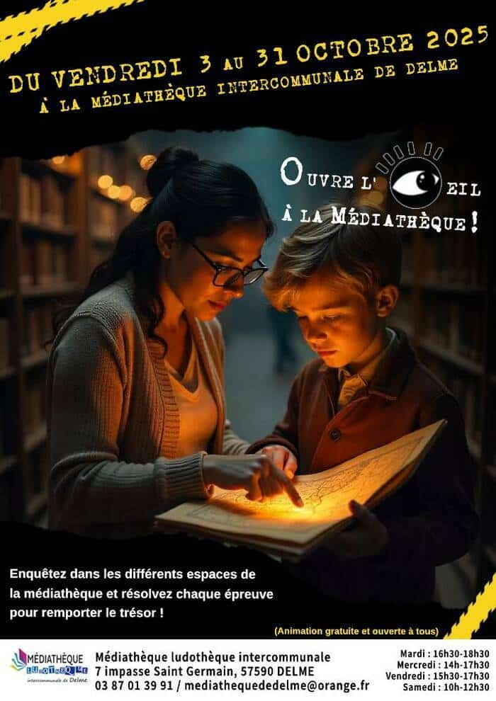 Ouvre l’œil à la médiathèque Médiathèque Ludothèque Intercommunale Delme