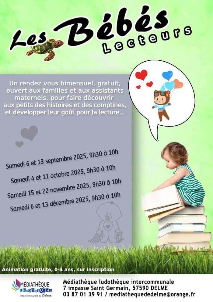 Bébés lecteurs Médiathèque Ludothèque Intercommunale Delme