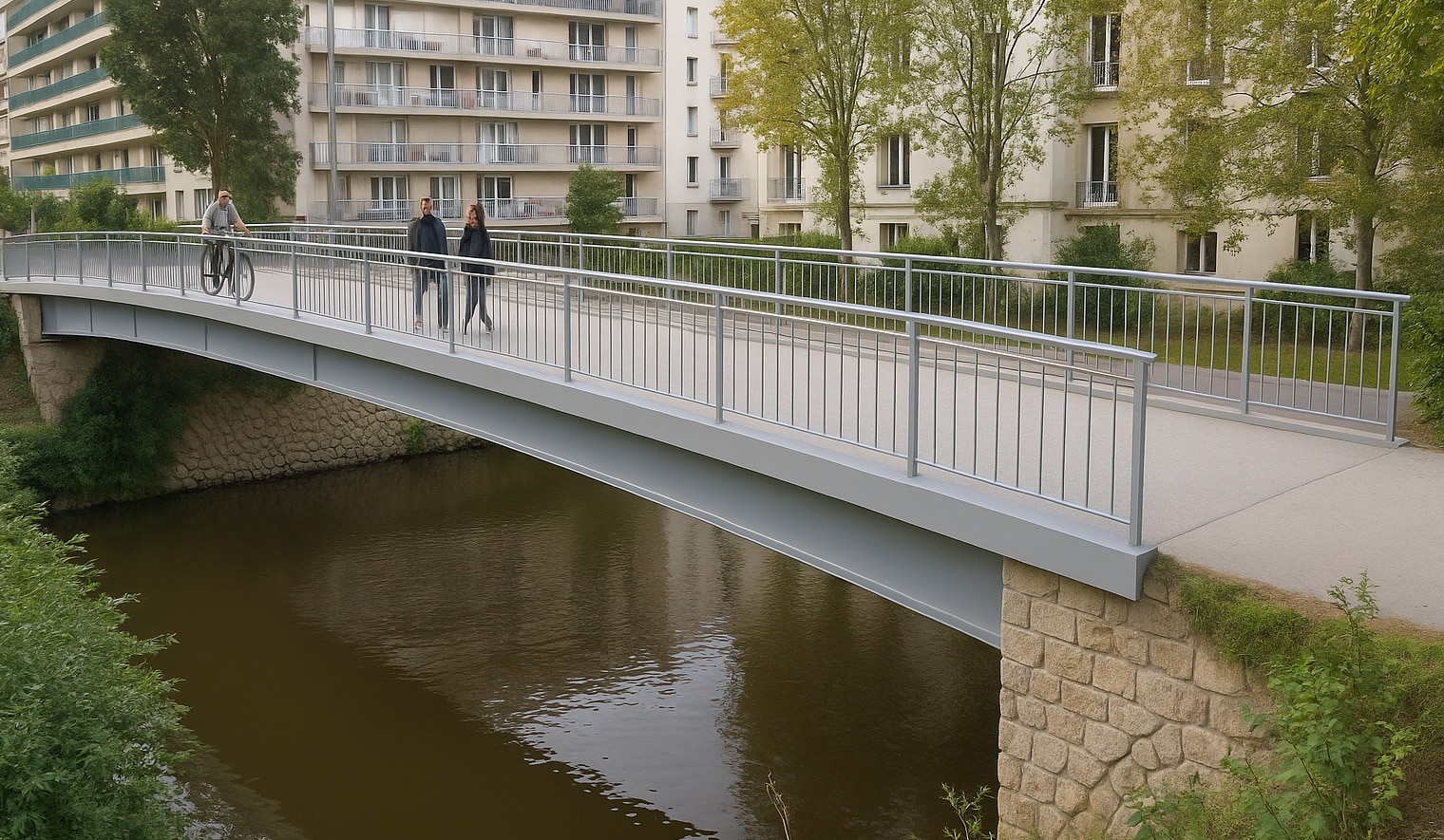 passerelle rue papu rennes