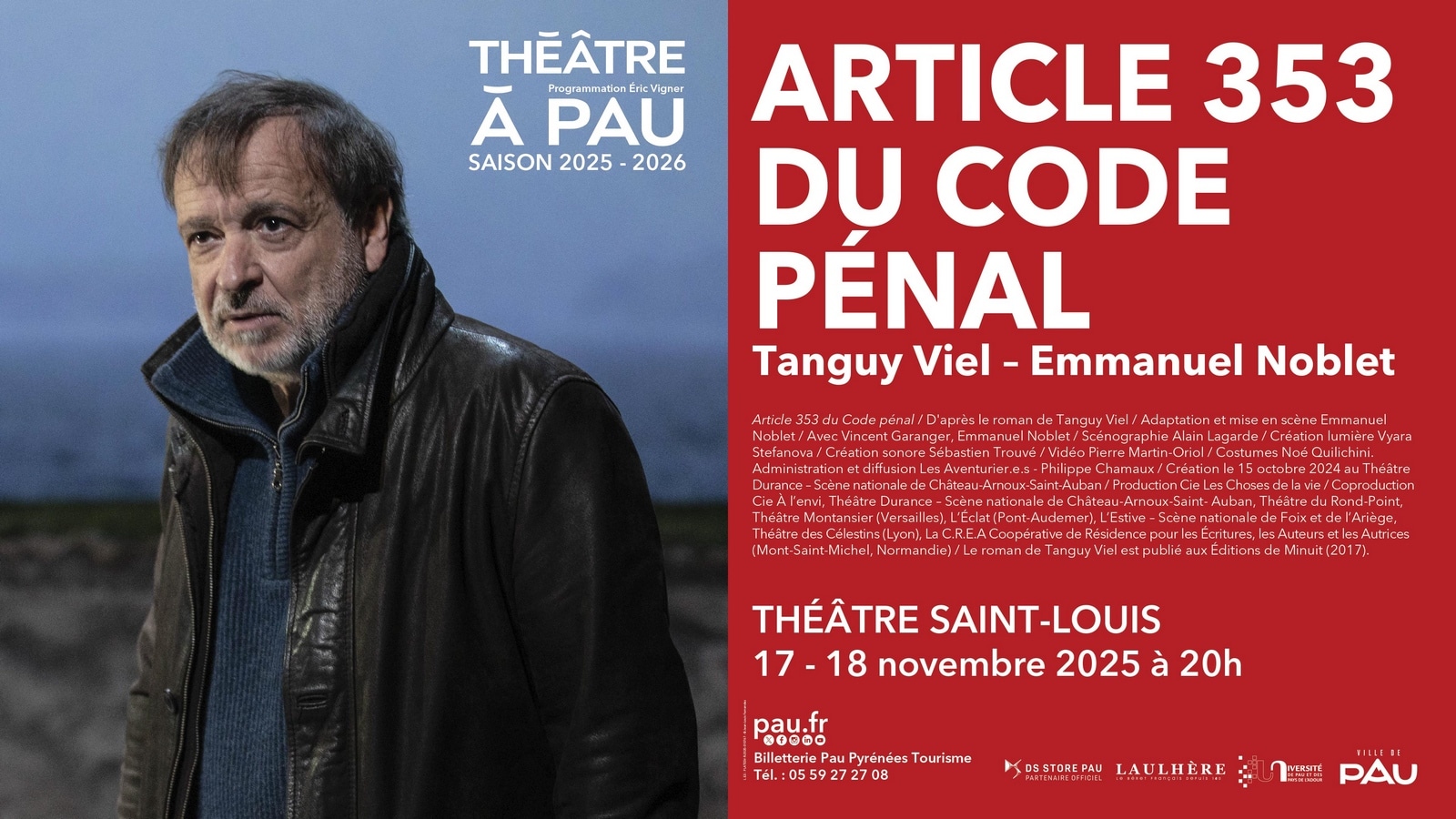 Théâtre à Pau Article 353 du code pénal