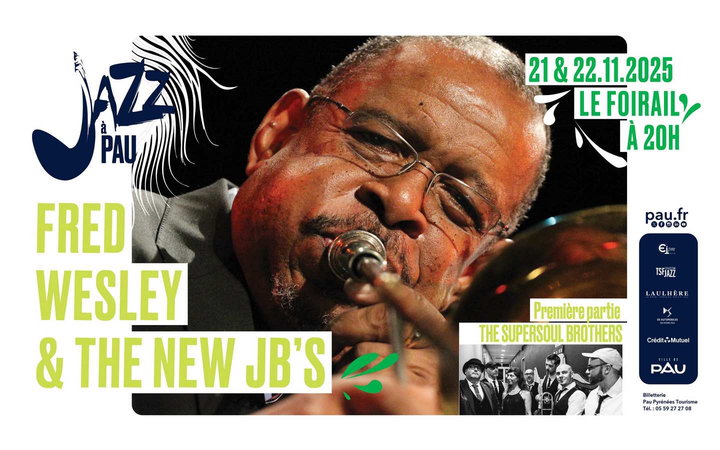 Saison de "Jazz à Pau" Fred Wesley & The New JB'S