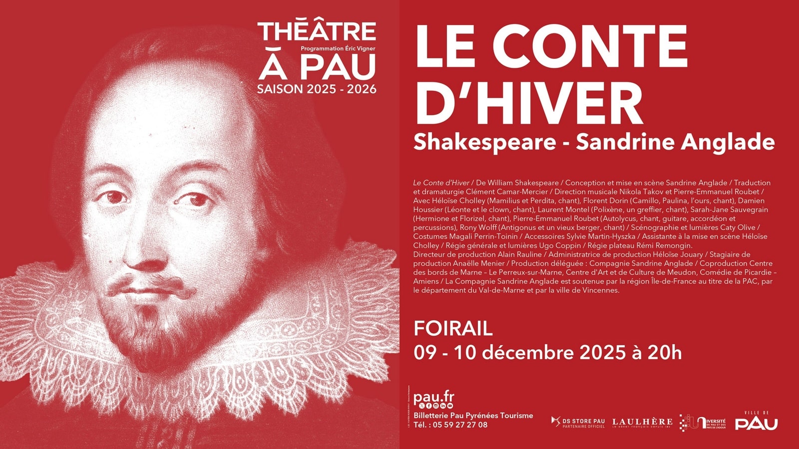 Théâtre à Pau Le conte d'hiver