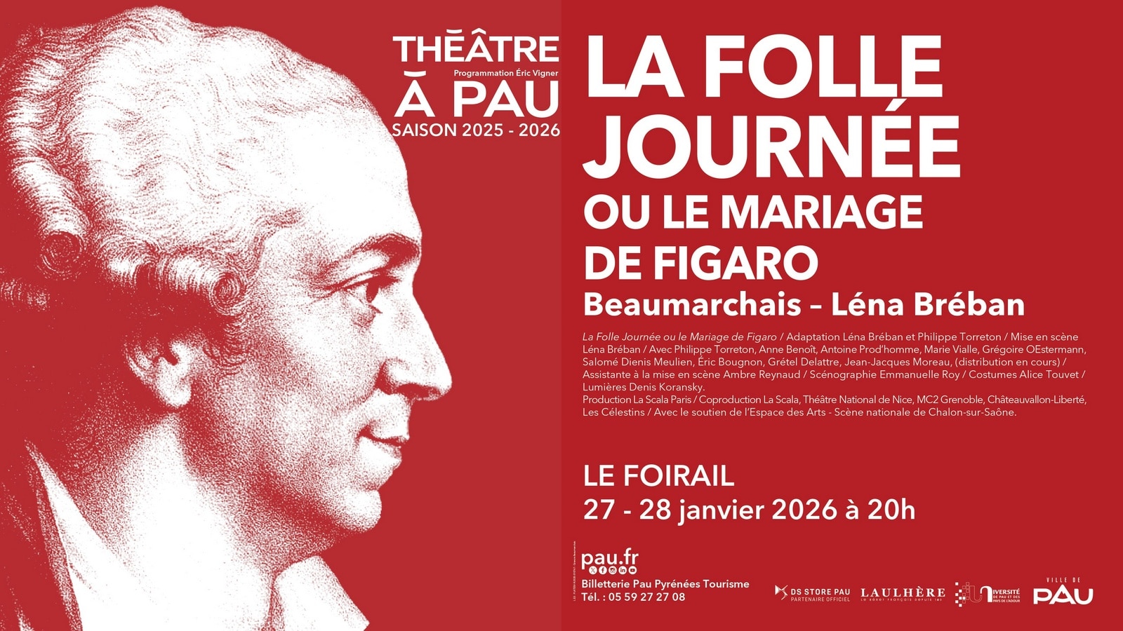 Théâtre à Pau La folle journée ou le mariage de Figaro