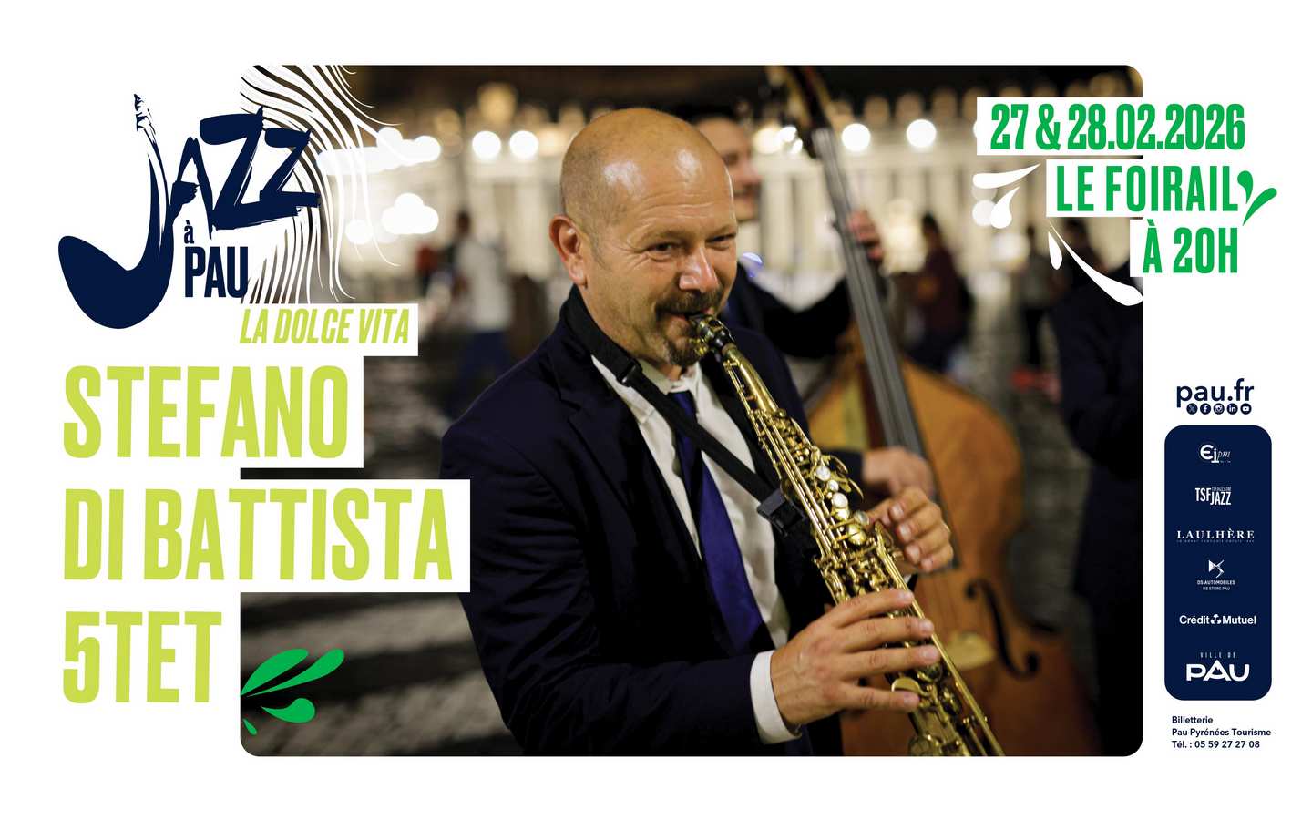 Saison de "Jazz à Pau" Stefano Di Battista 5Tet