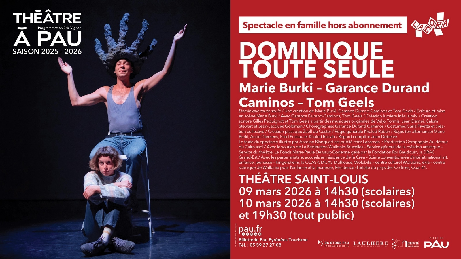 Théâtre à Pau Dominique toute seule