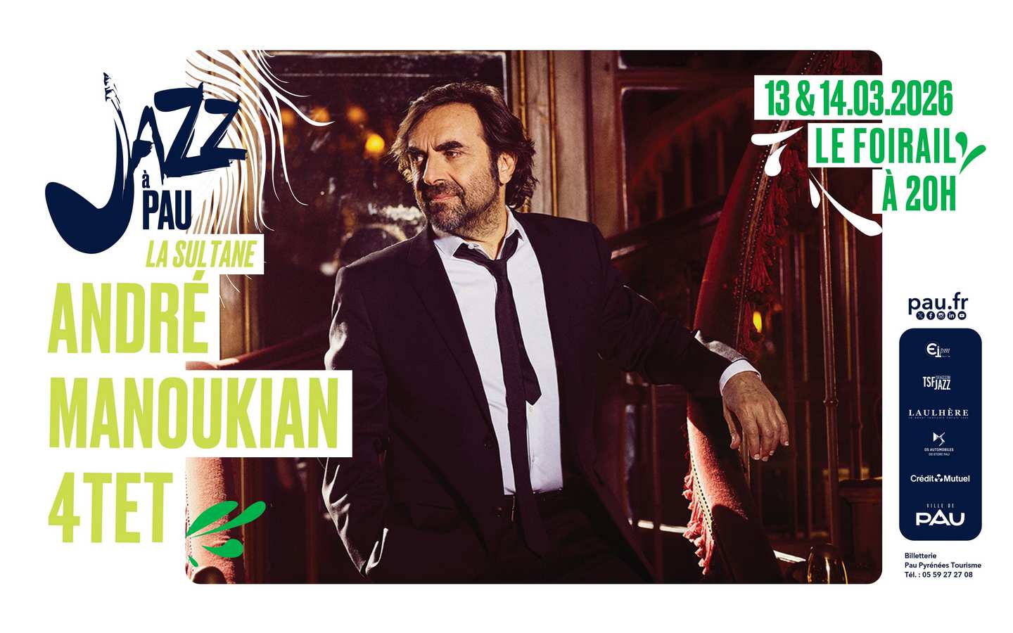 Saison de "Jazz à Pau" André Manoukian 4Tet