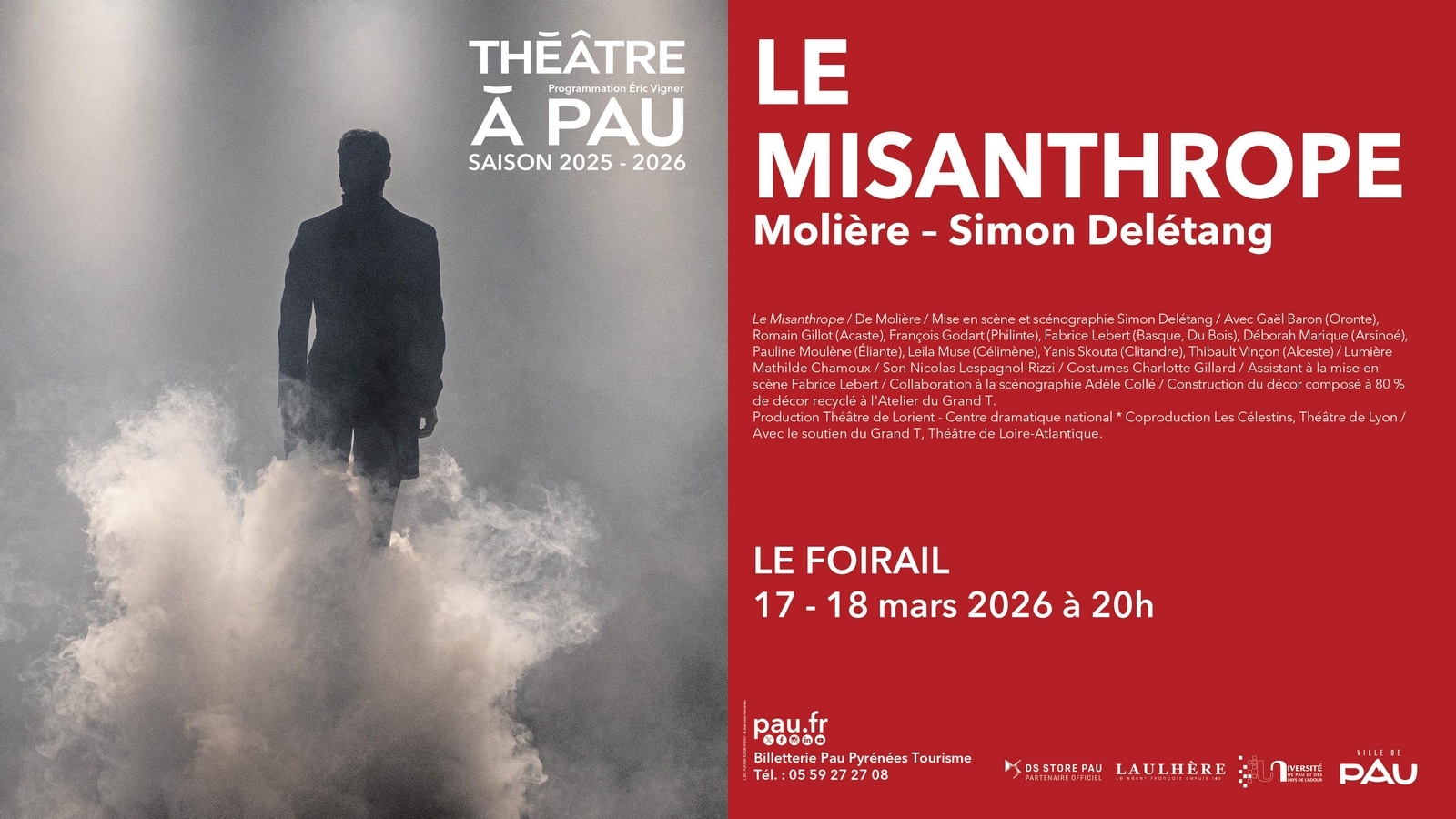 Théâtre à Pau Le Misanthrope