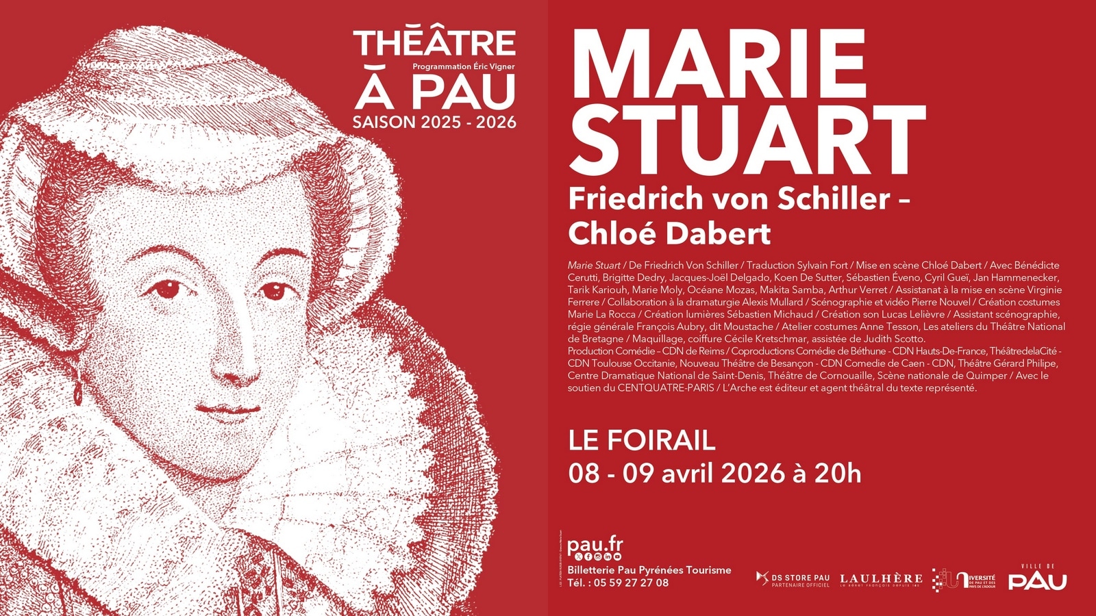 Théâtre à Pau Marie Stuart