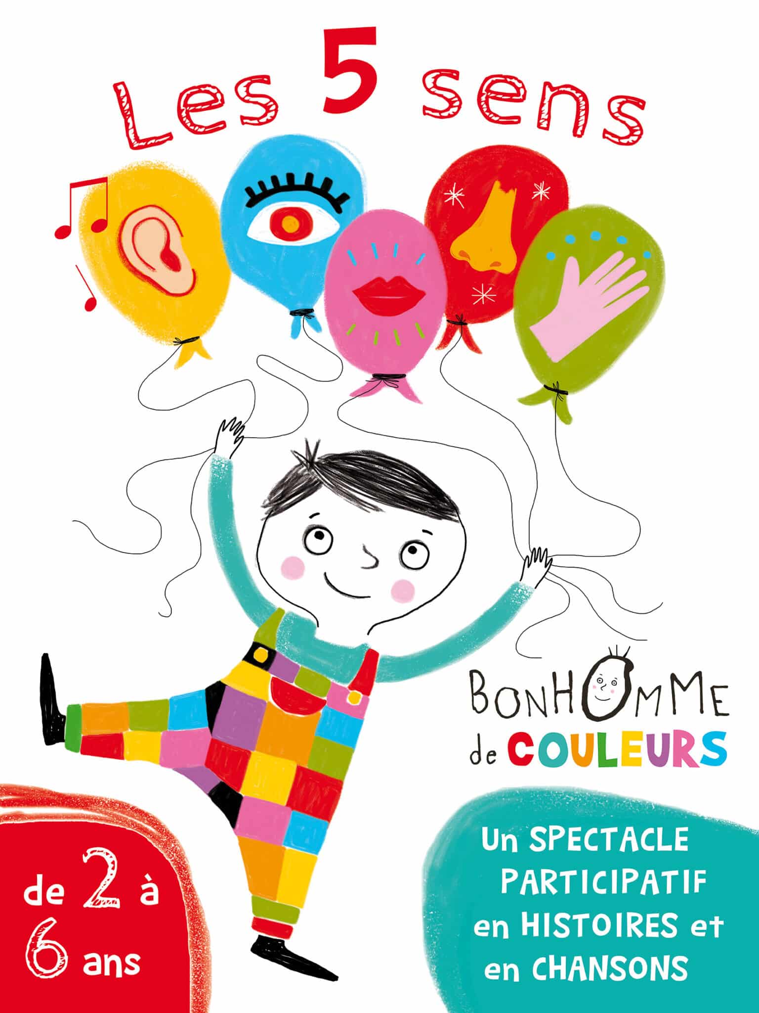 Les 5 sens de Bonhomme de couleurs