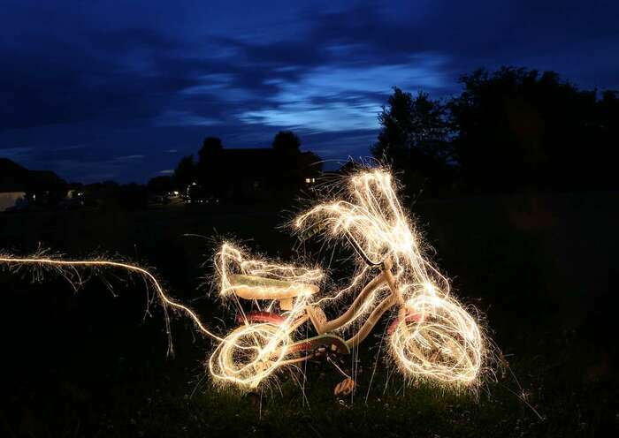 Lightpainting Bibliothèque Villejean Rennes