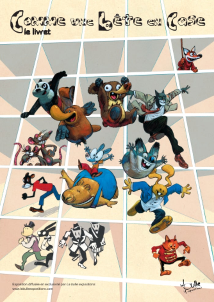 Exposition « Comme une bête en case » - BD Adultes & Jeunes Mediathèque L'évasion Les Villettes