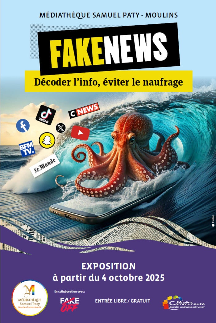 Ateliers avec Fake Off : « Dans la peau de l’info » Médiathèque Samuel Paty - Moulins Communauté Moulins