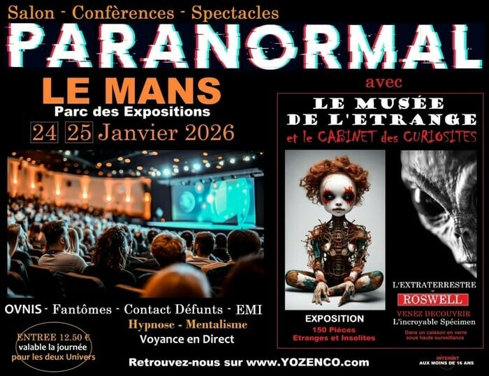 Salon du Paranormal au Centre des Expos du Mans - 2ème édition Le Mans Le Mans