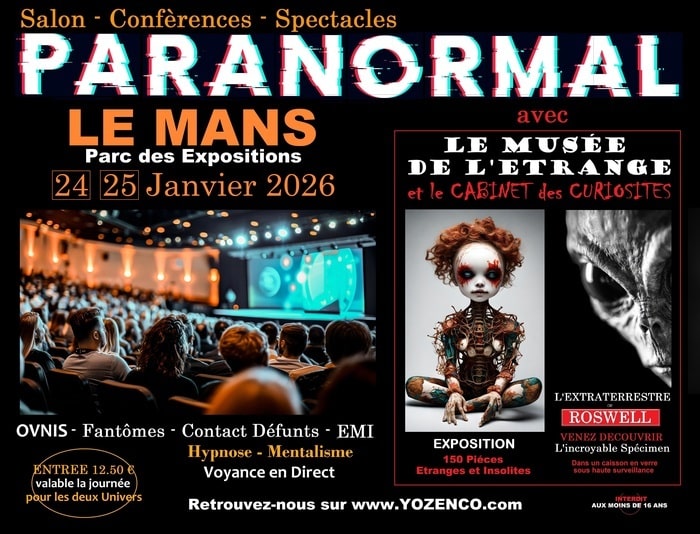 Salon du Paranormal au Parc des Expo du MANS - 2ème édition Le Mans Le Mans