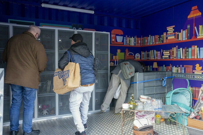 Tri-troc mobile Boulevard Albert 1er