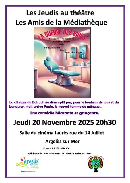 VOS JEUDIS AU THEATRE LA GUERRE DES RIDES