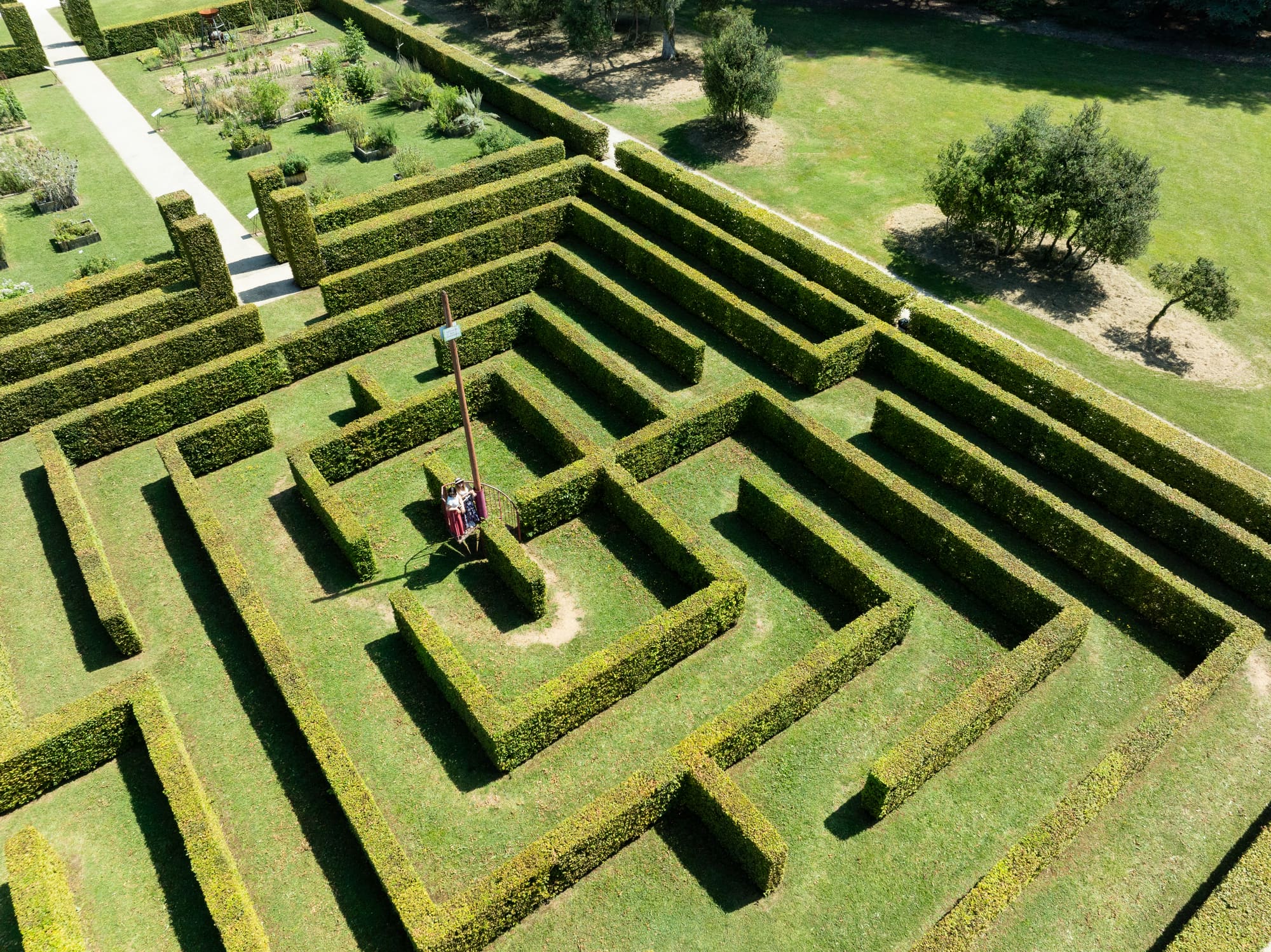 Circuit course d'orientation parcours bleu Campagne Nouvelle-Aquitaine