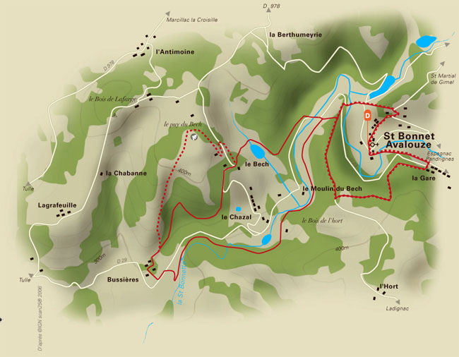Circuit de la Saint Bonnette Laguenne-sur-Avalouze Nouvelle-Aquitaine