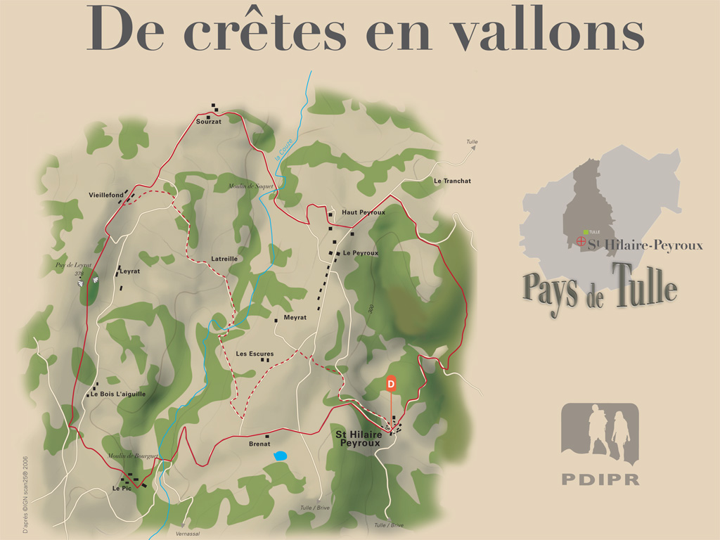 De crêtes en vallons Saint-Hilaire-Peyroux Nouvelle-Aquitaine