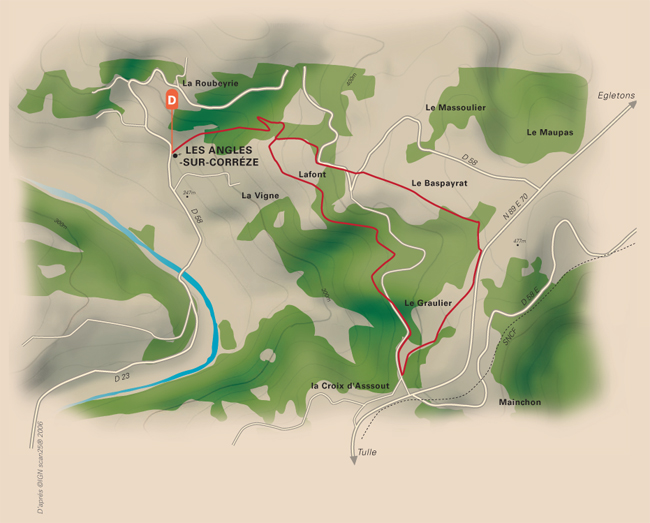 Ruisseaux et cascades Les Angles-sur-Corrèze Nouvelle-Aquitaine