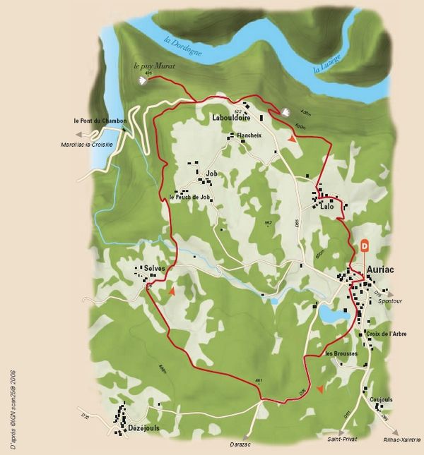 De Selves au Puy Murat Auriac Nouvelle-Aquitaine