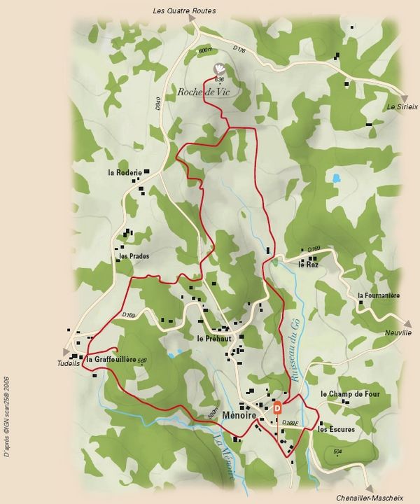 Sources et fontaines Ménoire Nouvelle-Aquitaine