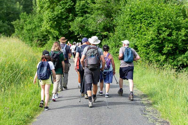 Parcours pédestre jaune Doulezon Nouvelle-Aquitaine