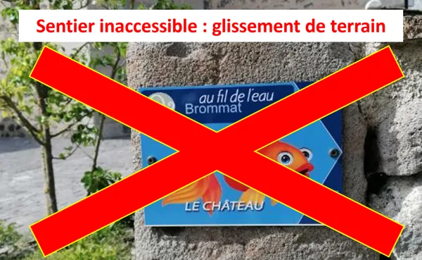 Sentier de l'imaginaire circuit "Au fil de l'eau" Brommat Occitanie