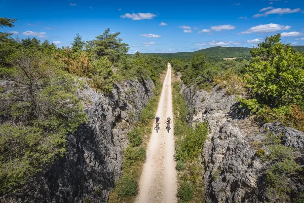 Circuit VTT De la Baraque froide à Fontvive La Couvertoirade Occitanie