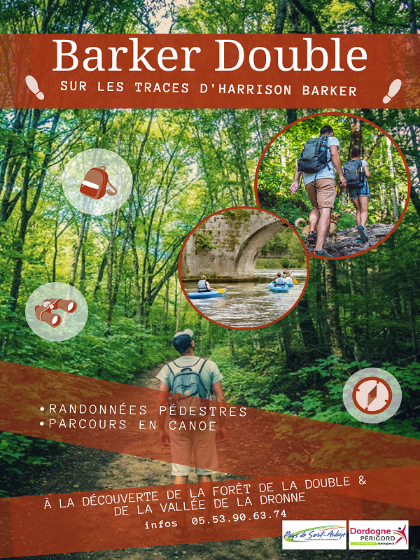 Chemins de Terre et d'eau de Harrison Barker dans la Double (Variante de Saint-Aulaye à Echourgnac) Saint Aulaye-Puymangou Nouvelle-Aquitaine