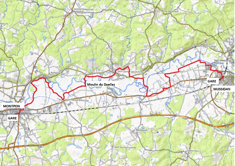 Saint Martial d'Artenset en écomobilité Le Moulin et les bateaux Saint-Martial-d'Artenset Nouvelle-Aquitaine