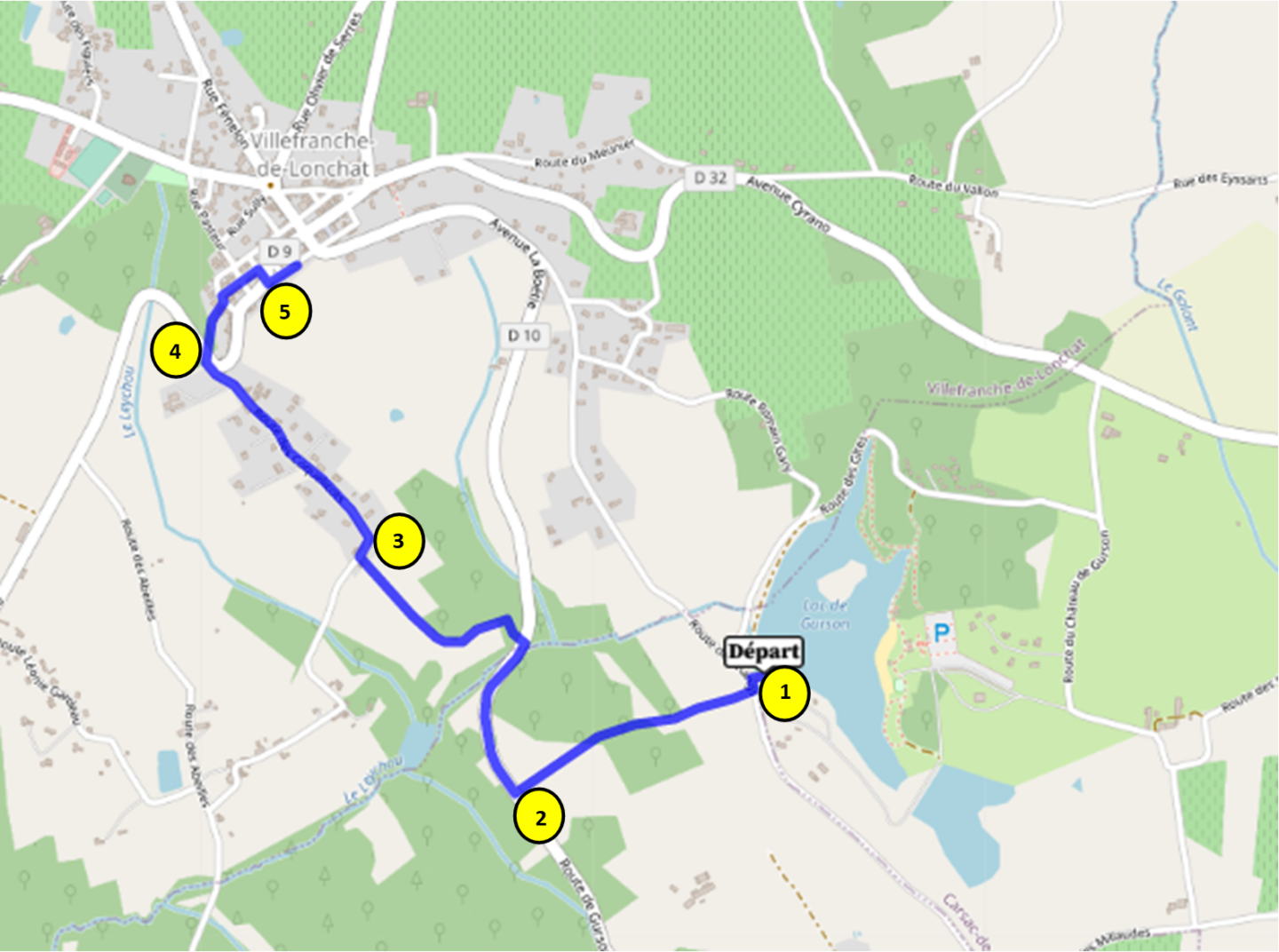 Point de vue sur les pays de Gurson / Villefranche de Lonchat Carsac-de-Gurson Nouvelle-Aquitaine