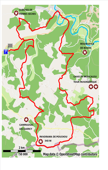 Rando VTT autour de Saint Pompon Saint-Pompont Nouvelle-Aquitaine