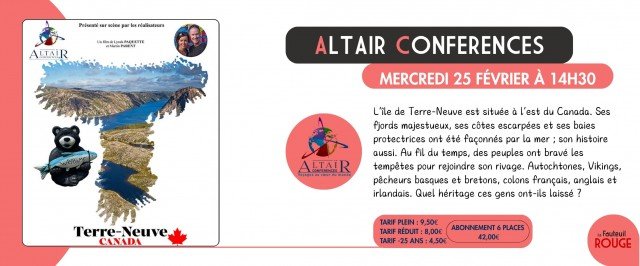 Conférence Altaïr Terre-Neuve