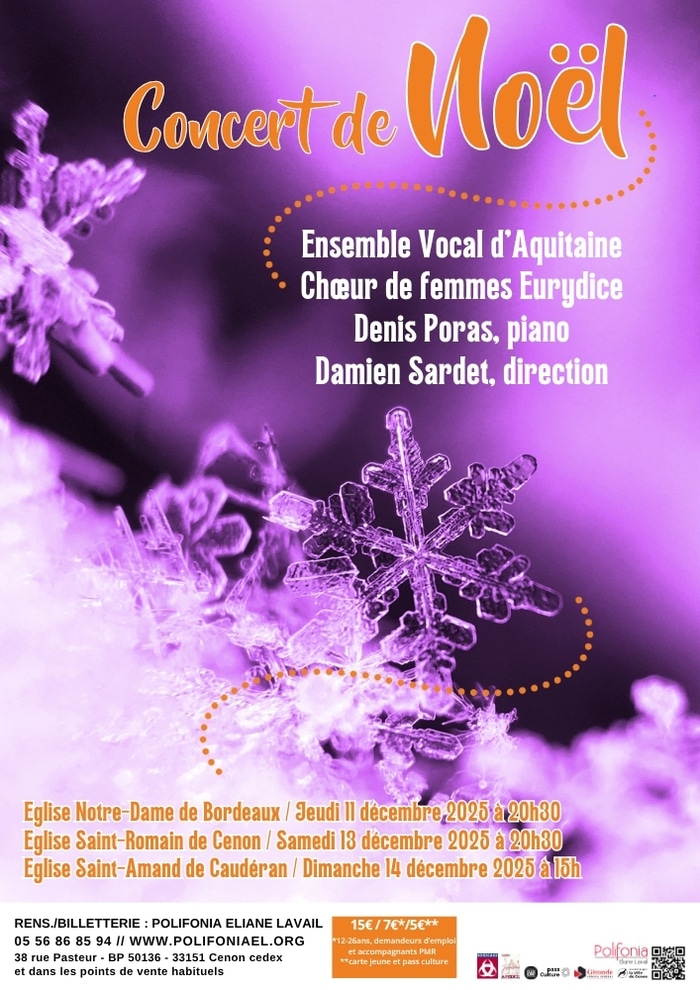 Concert de Noël Eglise Saint-Amand Bordeaux
