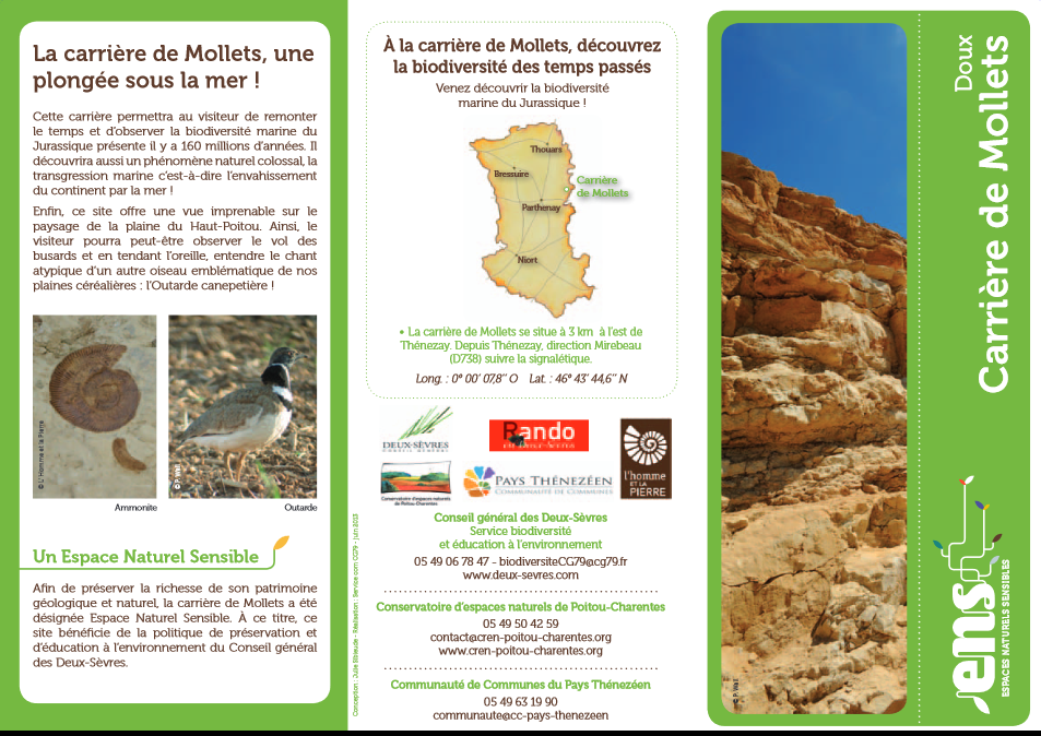 Sentier d'Interprétation de la Carrrière de Mollet Doux Nouvelle-Aquitaine