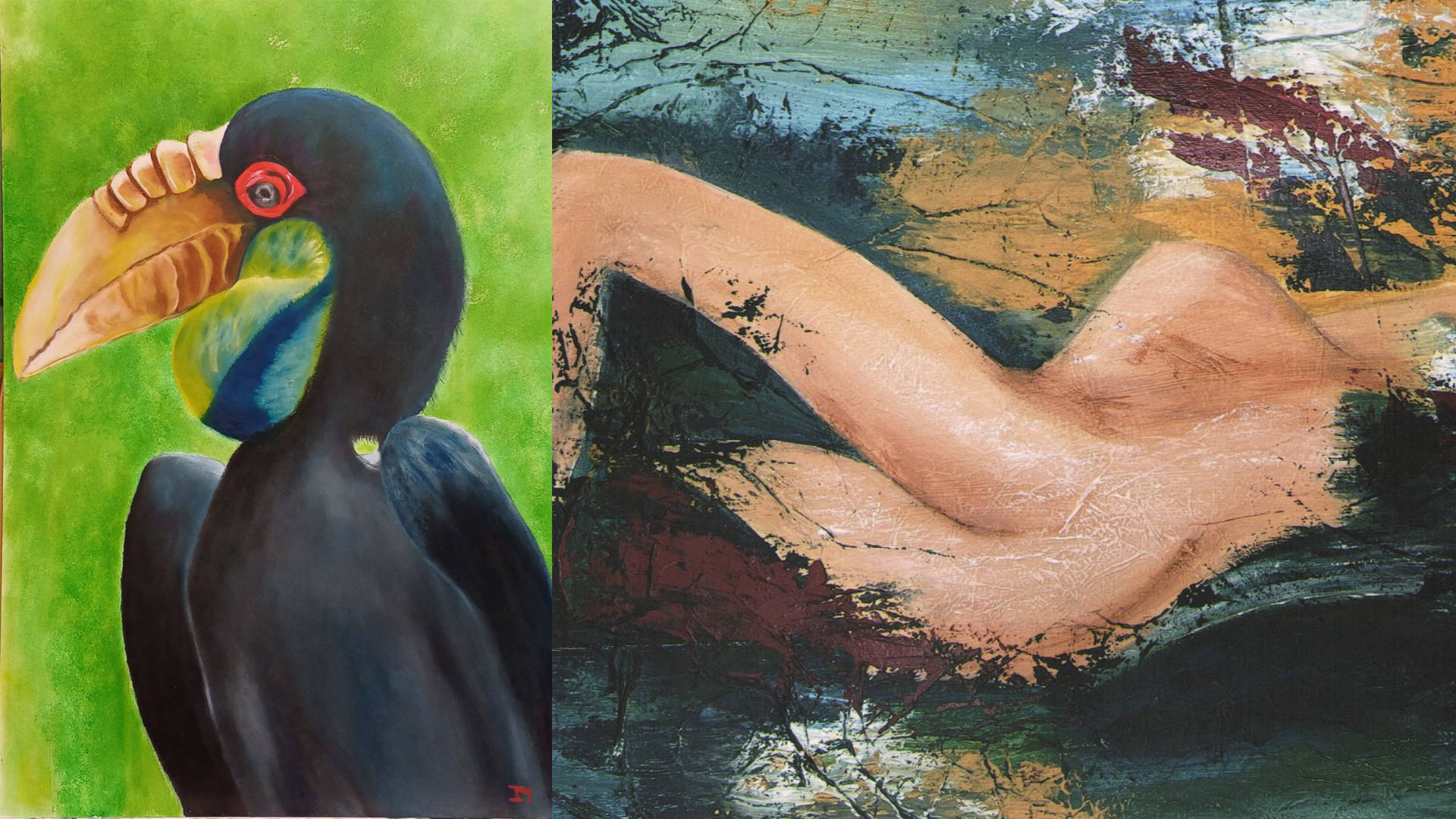 Exposition La couleur des émotions Isabelle Mielot et Dominique Buhler