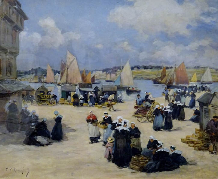 Quai animé à Concarneau