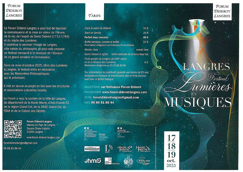 FESTIVAL "LUMIÈRES EN MUSIQUES" DANS LE SALON DE DIDEROT