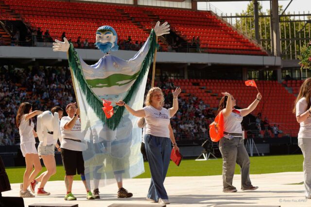 Grande Parade du Festival interceltique Lorient 2025 : Skeealyn Vannin (Ile de Man)