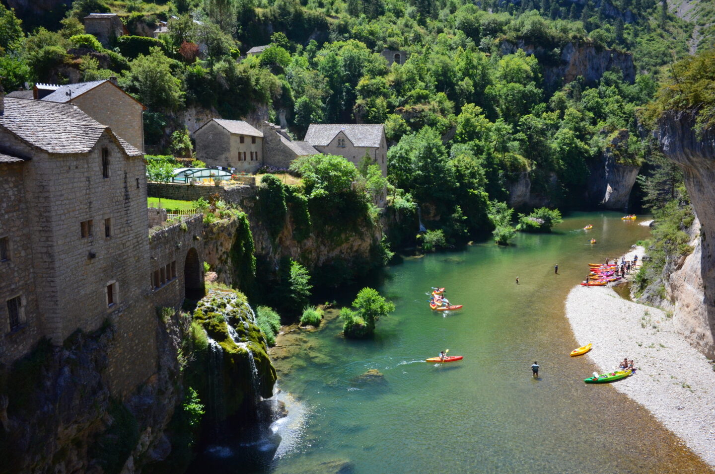 SENTIER DES GORGES DU TARN DE FLORAC AU ROZIER Florac Trois Rivières Occitanie