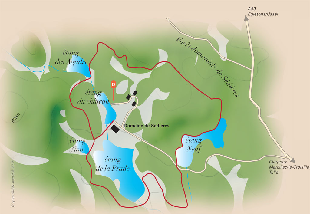 Le tour des étangs Clergoux Nouvelle-Aquitaine