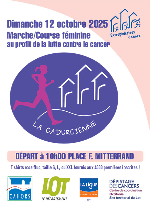 Octobre rose à Cahors: course pédestre "La Cadurcienne"
