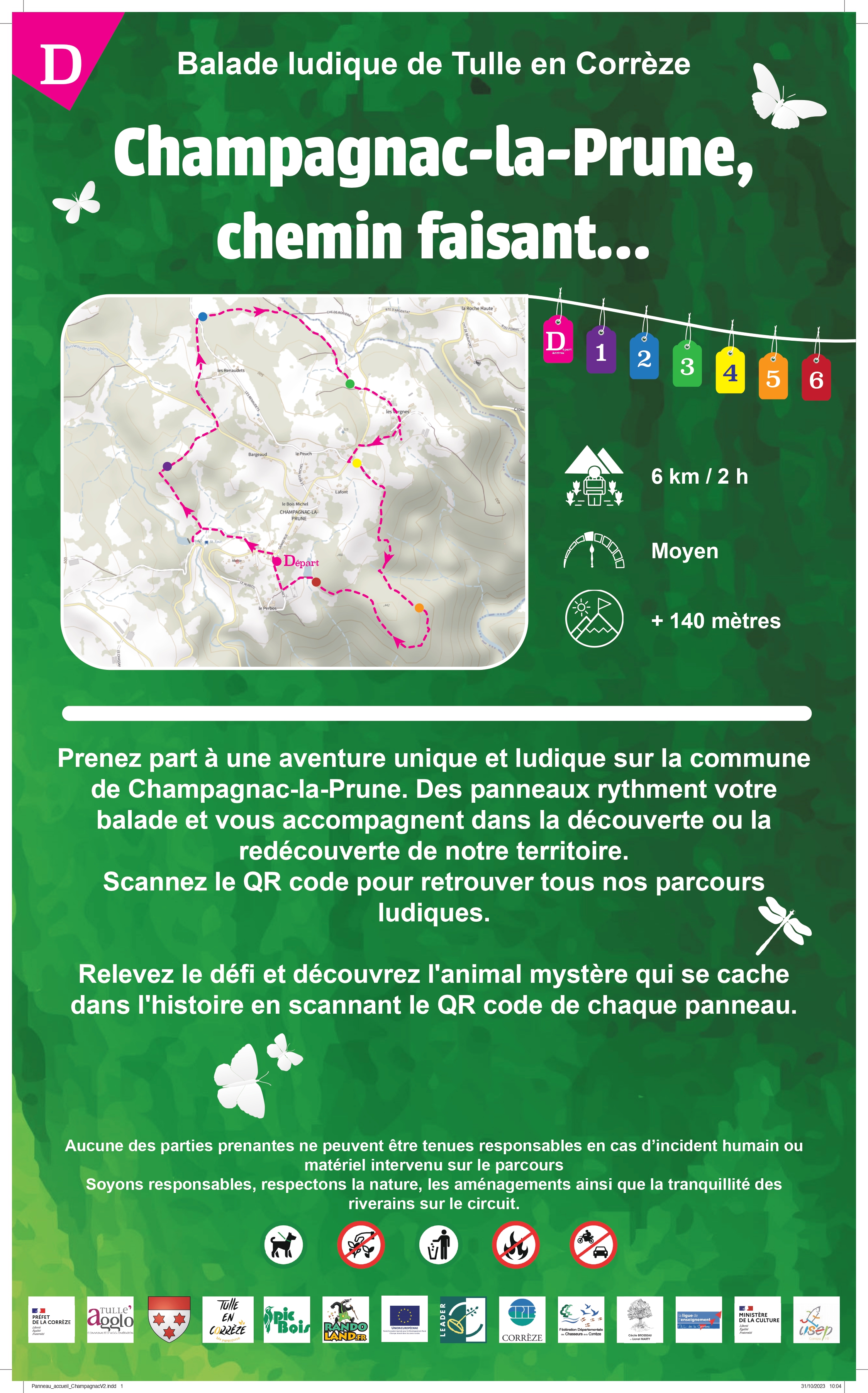 Balade ludique Chemin Faisant Champagnac-la-Prune Nouvelle-Aquitaine