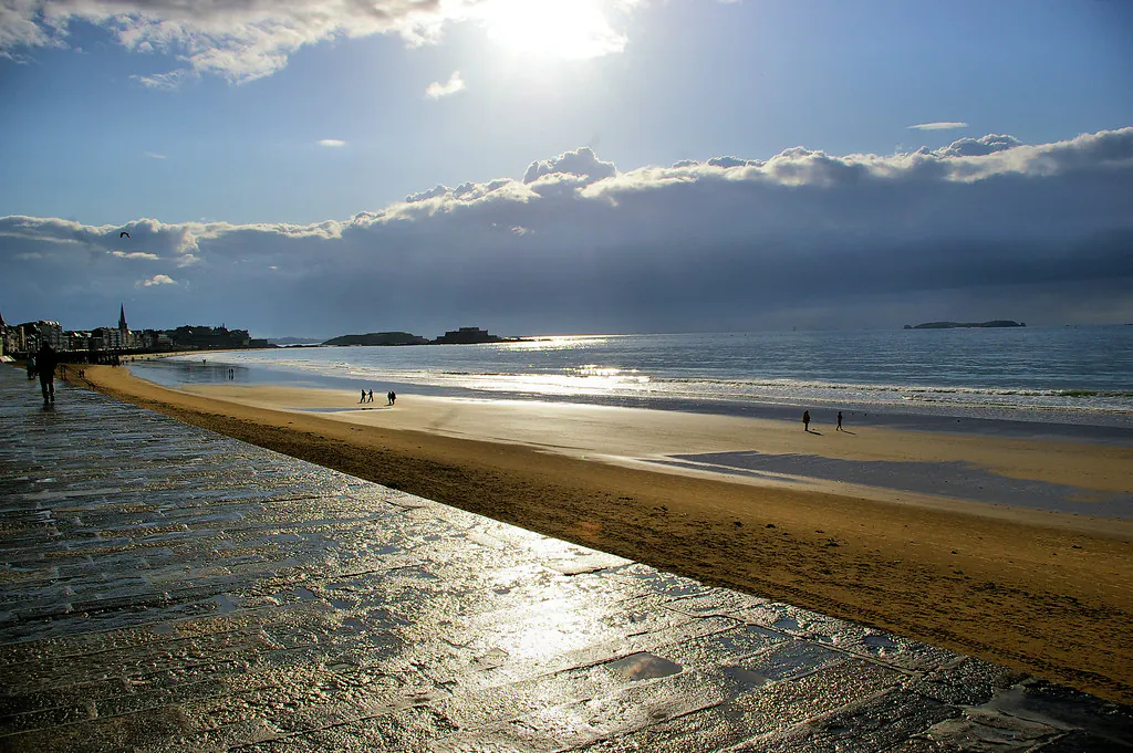 
plage du sillon saint malo