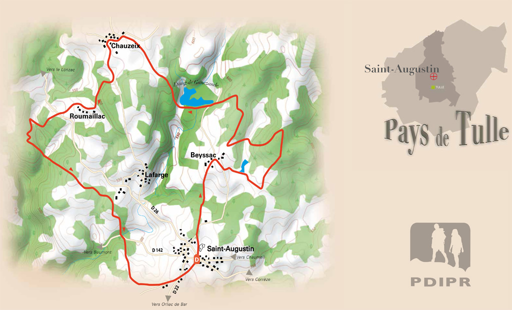 Du château de Beyssac aux gorges du Gamonze Saint-Augustin Nouvelle-Aquitaine