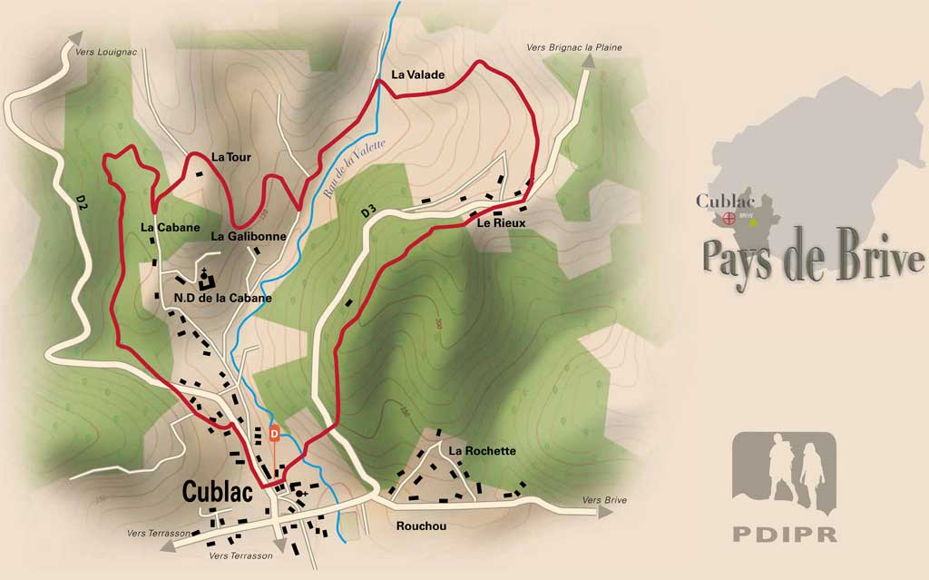 Sentier des mines Cublac Nouvelle-Aquitaine