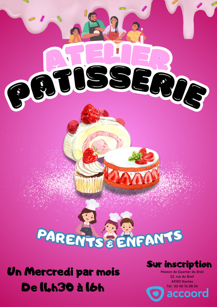 Atelier pâtisserie parents-enfants Maison de quartier du Breil
